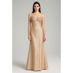 Loralie Vintage Champagne Gold Formal Dress